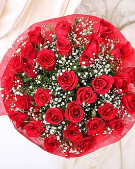 scarlet rose bouquet d