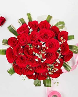 Bunch of 26 Red Roses