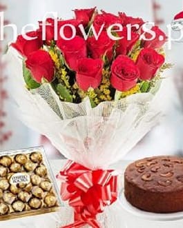 Long Stem Red Roses | Ferrero Rocher